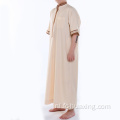Originele daffah sponnen polyester islamitische jurk met lange mouwen